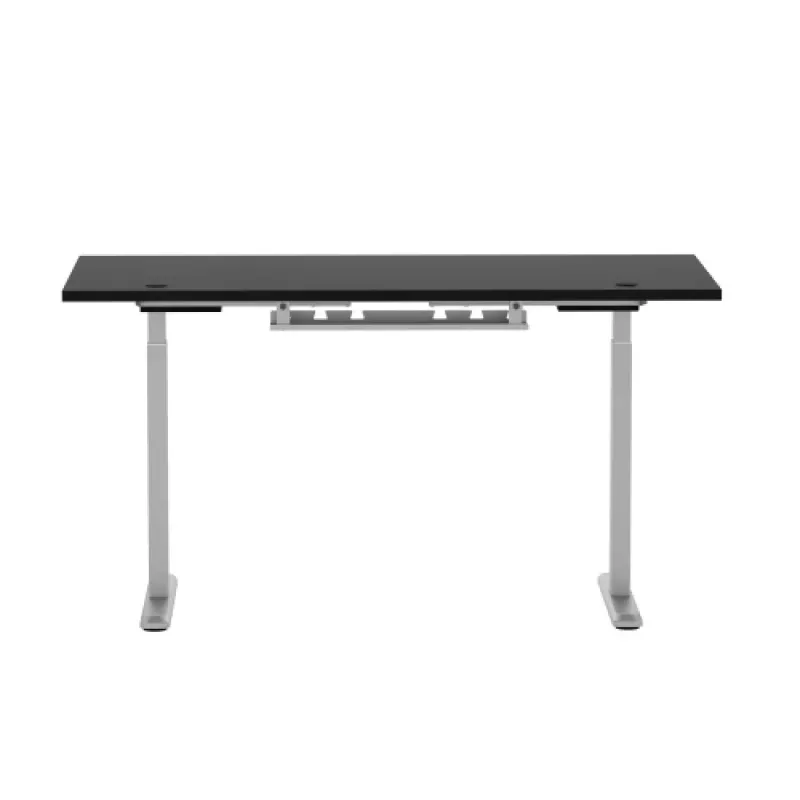 Tavolo regolabile in altezza Up Up Bjorn grigio, piano M nero