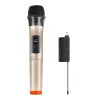 Microfono dinamico wireless UHF PU628J con display LED (oro)