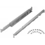 Kit guide per rack PowerWalker 10120531 — argento, larghezza 550 mm, altezza 140 mm, profondità 70 mm, supporta profondità rack 78–120 cm, peso 3,1 kg
