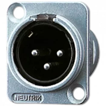 JUNG CXLR-S connettore maschio XLR argento