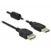 DELOCK Cavo di prolunga USB 2.0 Type-A maschio > USB 2.0 Type-A femmina 0,5 m nero