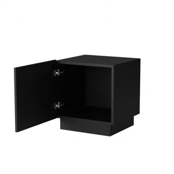 Set comodini Cama comodino LIVERTI 45x42x47 cm, nero, MDF/truciolare, struttura 16 mm