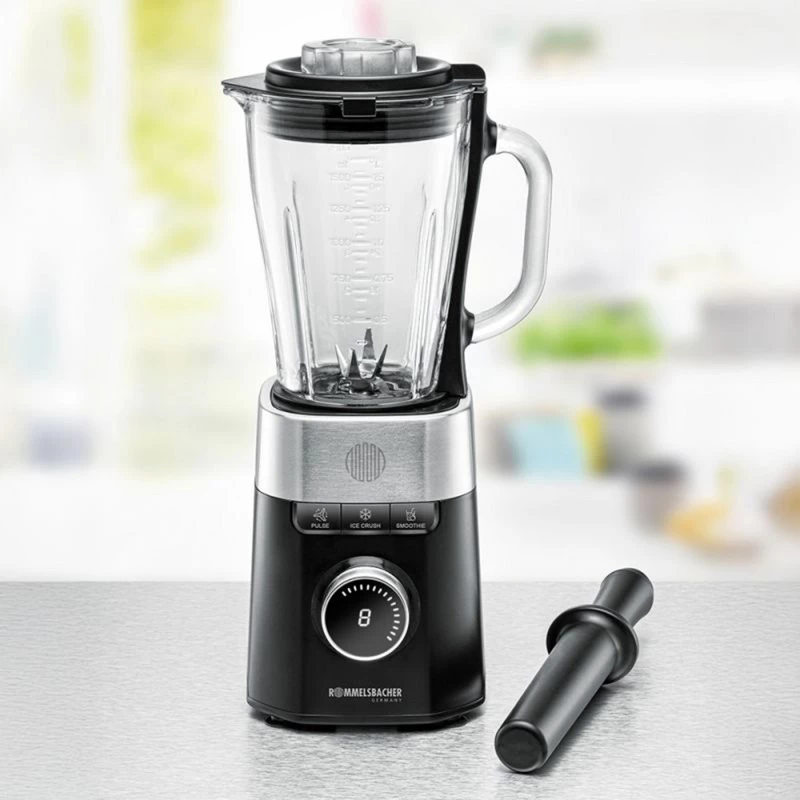 Impastatrice Rommelsbacher MX 1260 — 1200 W, 1,5 L, nero/acciaio inox