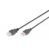 Digitus - prolunga USB - USB Type-A, 4 poli (M) - USB Type-A, 4 poli (F) - 3,0 m (USB / USB2.0) - nero (AK-300202-030-S)