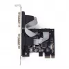 Scheda seriale PCIe Gembird SPC-22, 2x RS-232, low profile, WCH382, 2 Mbps