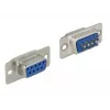 Connettore per cavi DeLOCK 65882 Sub-D 9 poli blu argento