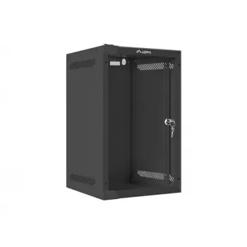 Rack a parete LANBERG WF10-2309-10B 9U, 469×280×310 mm, profondità 10 pollici, nero, IP20