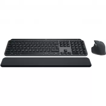 Logitech MX Keys S Combo tastiera mouse inclusi ufficio RF Wireless + Bluetooth QWERTZ svizzero grafite