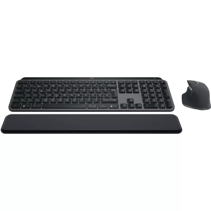 Logitech MX Keys S Combo tastiera mouse inclusi ufficio RF Wireless + Bluetooth QWERTZ svizzero grafite
