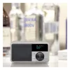 Radio da tavolo Sangean DDR-7 Glacier Silver con sintonizzatore digitale e Bluetooth