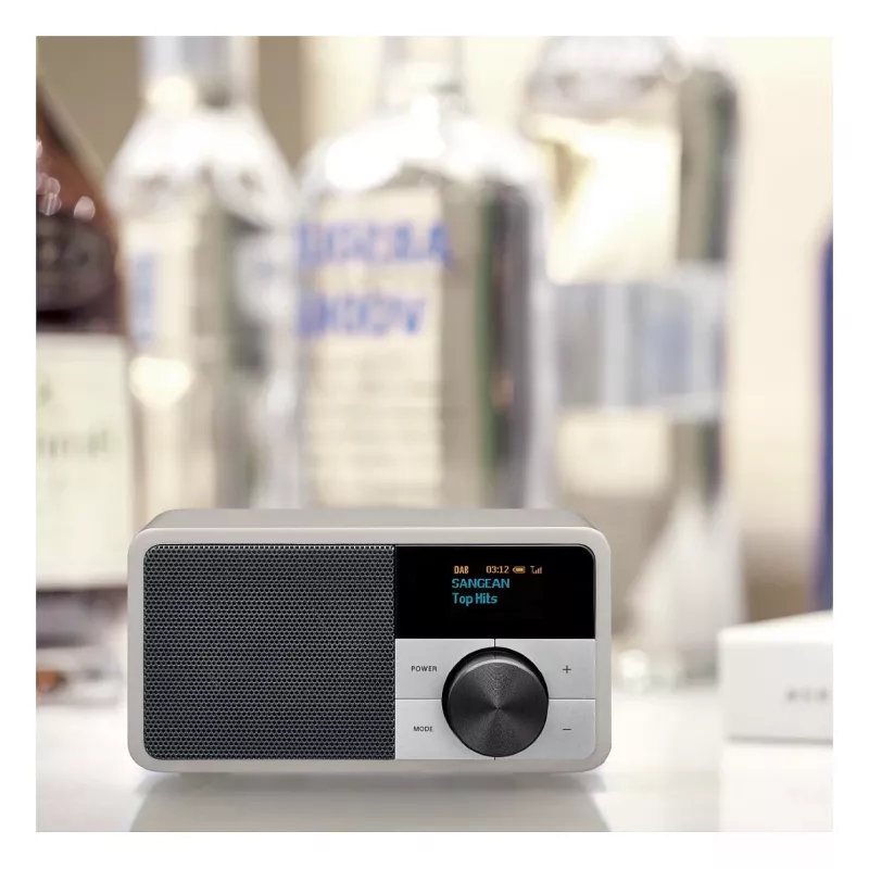 Radio da tavolo Sangean DDR-7 Glacier Silver con sintonizzatore digitale e Bluetooth