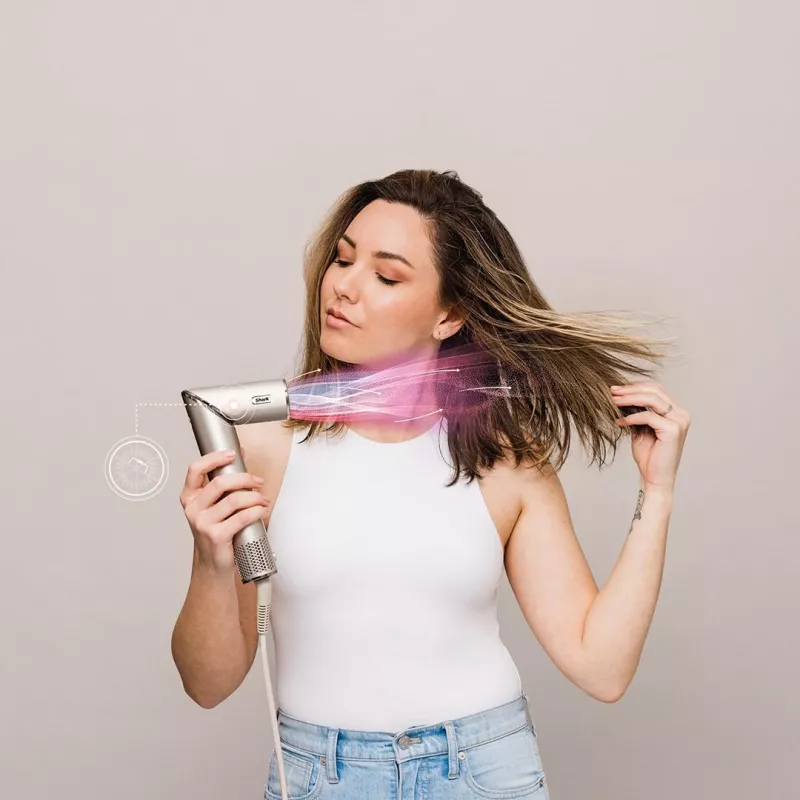 Shark FlexStyle 5-in-1 Air Styler e asciugacapelli con arricciacapelli automatici, spazzola piatta, spazzola ovale, bocchetta, diffusore, custodia, senza danni termici