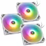 Ventola per case BitsPower Notos RGB PWM 120mm bianco, confezione da 3
