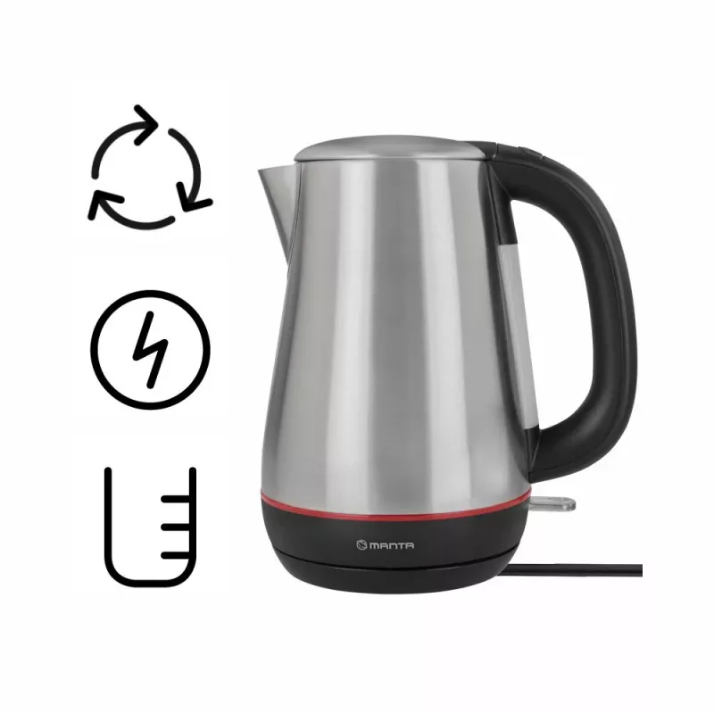 Bollitore MANTA 1,7L 2200W acciaio inox