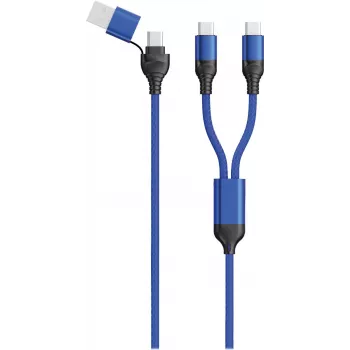Cavo USB 2GO 797366 1,2 m USB-A/USB-C 2 x USB-C nero blu