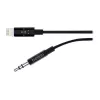 Cavo Belkin Lightning a jack cuffie - Lightning maschio a mini jack stereo maschio - 91,4 cm - nero - per Apple iPhone (Lig