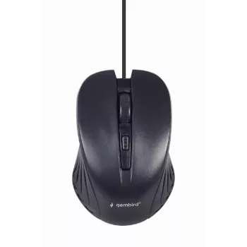 Tastiera full-size cablata Gembird KBS-UM-04 USB QWERTY US-inglese con mouse, nero, cavo 1,5 m