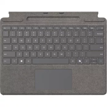 Tastiera Microsoft Surface Pro con Slim Pen per aziende QWERTZ tedesco Microsoft Cover Port platino
