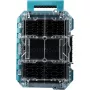 MAKTRAK organizer compatto, cassetta utensili blu/trasparente, coperchio trasparente