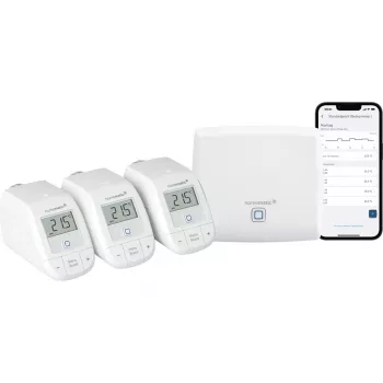 Kit di avvio Smart Home riscaldamento HomeMatic HmIP-HAP con 3 termostati per termosifoni