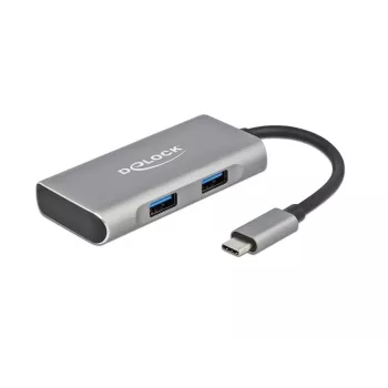 Hub USB DeLOCK esterno USB 10 Gbps USB Type-C hub 63260