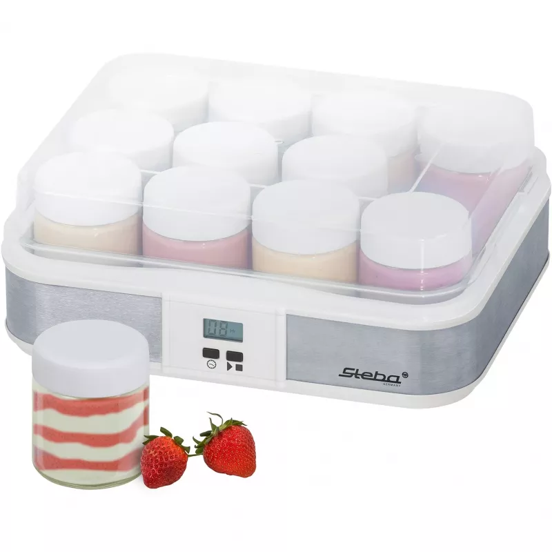 Yogurtiera JM 2, yogurtiera acciaio inox/bianco