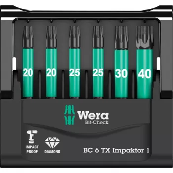 Bit-Check Wera inserti per cacciavite 6 pz.