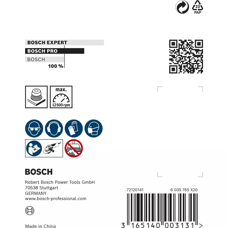 Bosch 1 608 614 020 Accessorio per smerigliatrice angolare Spazzola a tazza