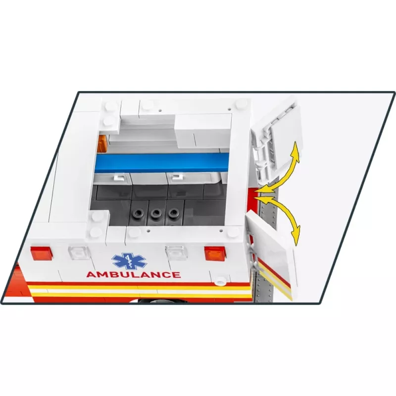 Gioco di costruzione Cobi RAM 3500 Ambulance modello 24609 set di mattoncini