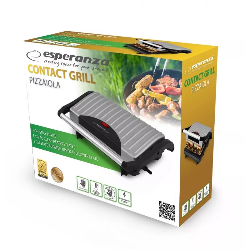 Esperanza Ekg005 grill elettrico da contatto Pizzaiola Ekg005