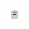 Caricabatterie con filo per dispositivi mobili NATEC NUC-2140, 30W, USB-C PD 3.0 + USB-A, Samsung AFC, bianco