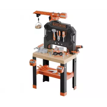 Giocattolo officina per bambini SMOBY Bricolo Builder 7600360741 – Set di attrezzi da costruzione per giochi di ruolo