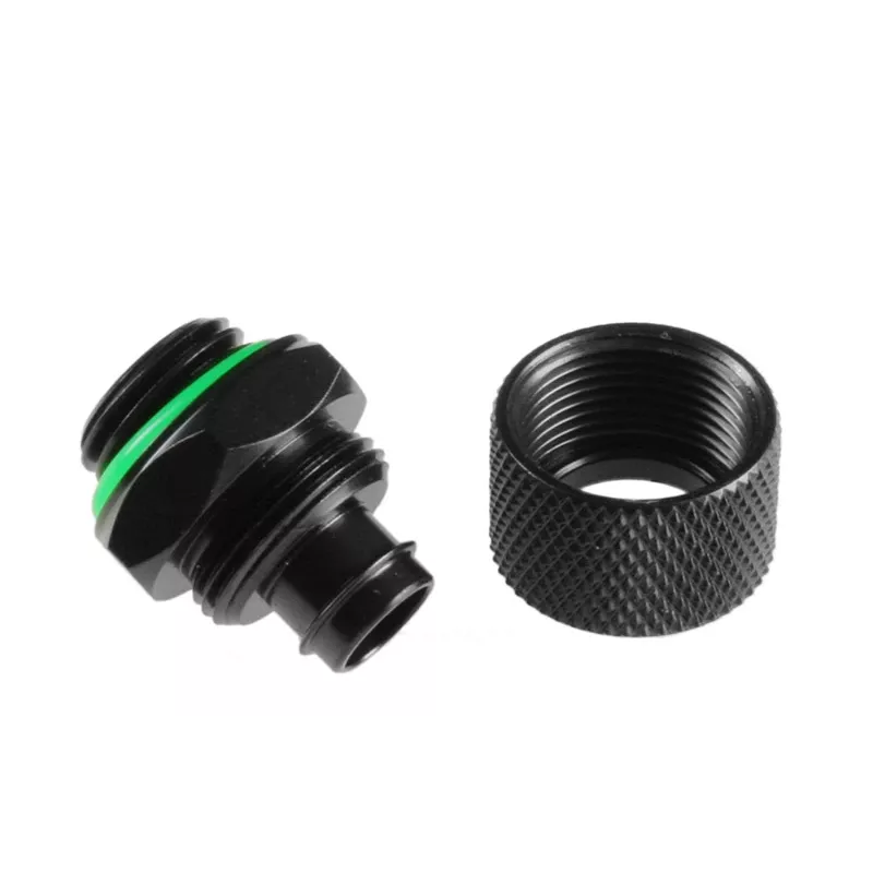 Accessorio per sistema di raffreddamento BitsPower BP-MBWP-C11J — costruzione in ottone, finitura nera