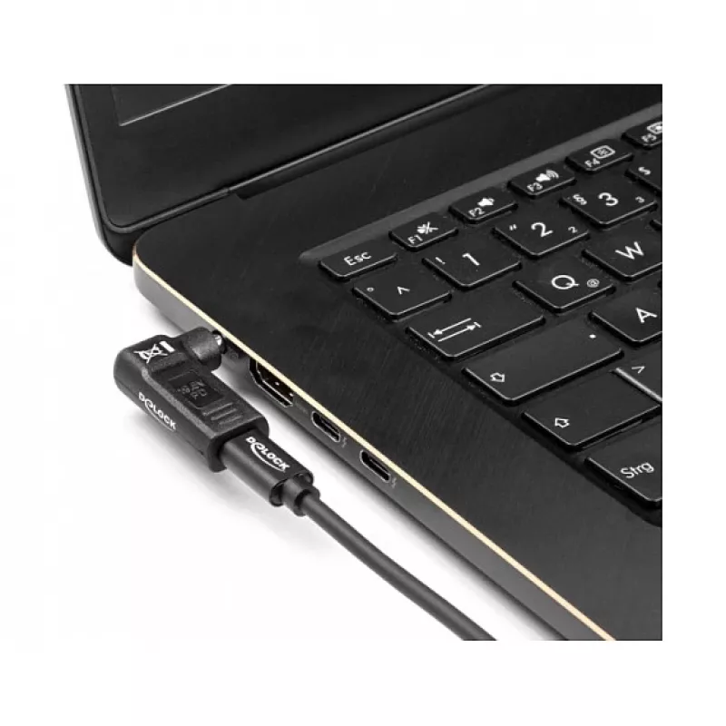 Adattatore DeLOCK USB Type-C femmina a Dell 7,4 x 5,0 mm maschio 90° angolare