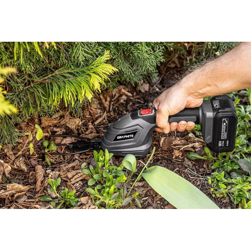 Tagliasiepi elettrico GRAPHITE 58GE119, peso 1,09 kg, profondità di taglio 265 mm