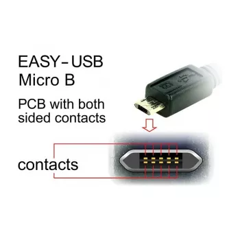 Cavo USB DeLOCK 83857 USB 2.0 3 m USB A Micro-USB B nero