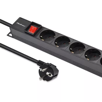 Qoltec PDU in alluminio per RACK | 16A | 16 x Schuko | verticale | 1,8 m