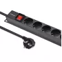 Qoltec PDU in alluminio per RACK | 16A | 16 x Schuko | verticale | 1,8 m