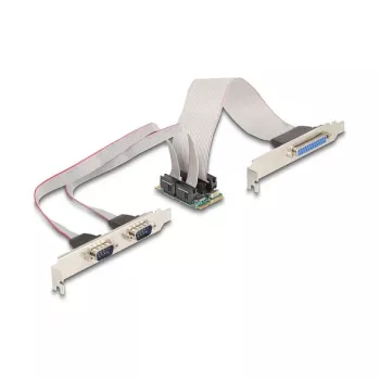 Adattatore interno parallelo RS-232 Mini PCI Express DeLOCK 95277 verde