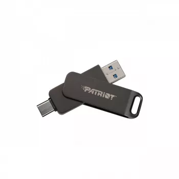 Chiavetta USB PATRIOT Rage R550 1TB 100 MB/S USB A+C design girevole (PE1TR550DSAD) nera