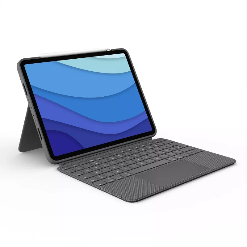 Case con tastiera Combo Touch US iPad Pro 11 1,2,3 Gen grigio