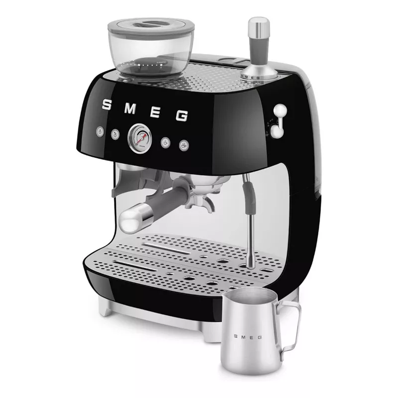 SMEG EGF03BLEU macchina per espresso. macchina per caffè 50s Style. nero