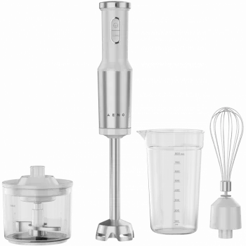 Frullatore a mano, 1200W in CB, bianco, lama a denti di tigre, frusta, robot da cucina, bicchiere