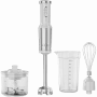 Frullatore a mano, 1200W in CB, bianco, lama a denti di tigre, frusta, robot da cucina, bicchiere