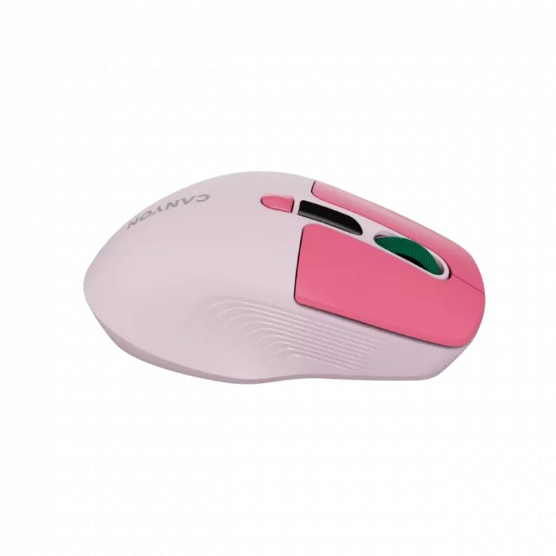 Canyon MW-26 - mouse ottico wireless 2in1 Bluetooth / 2,4 GHz - silenzioso - rosa