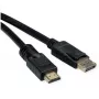 Adattatore cavo video ROLINE 11.04.5776 7.5m HDMI Type-A DisplayPort nero
