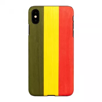 Custodia per smartphone man and wood per iPhone XS Max – modello Reggae, nero