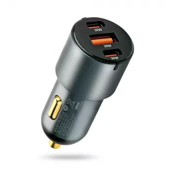 Caricabatterie da auto everActive CC-40Q QC3.0 60W, adattatore auto USB per ricaricare dispositivi mobili