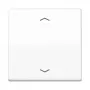 Placca a parete/copriinterruttore Jung AS101PWW, plastica senza viti, 1 pezzo