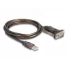 Adattatore USB 2.0 Type-A a seriale RS-232 D-Sub 9 poli connettore maschio DeLOCK 62646